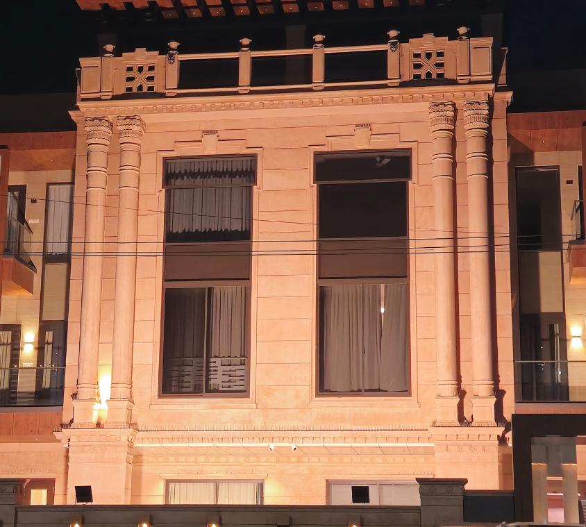 Heritage Sandstone Facade With Pillars