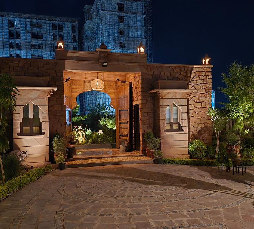 Exotic Sandstone Wall Cladding Project