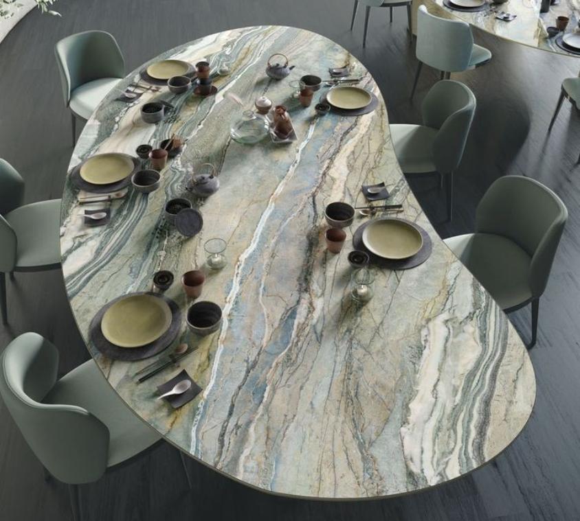 Modern Square Marble Cafe & Dining Table