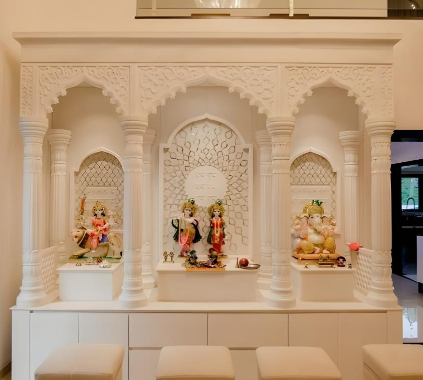 Royal Storage Marble Pooja Mandir