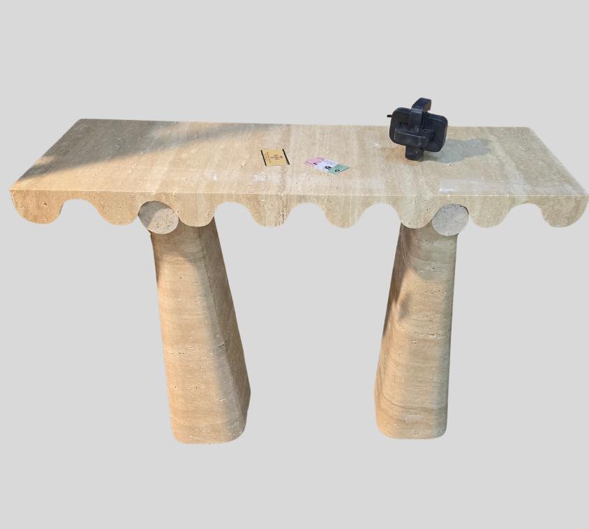 Luxury Travertine Console Table
