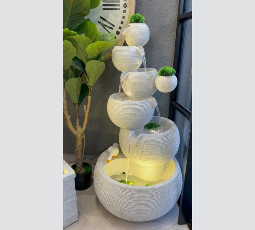 Modern Abstract Sandstone Sculpture Fountain