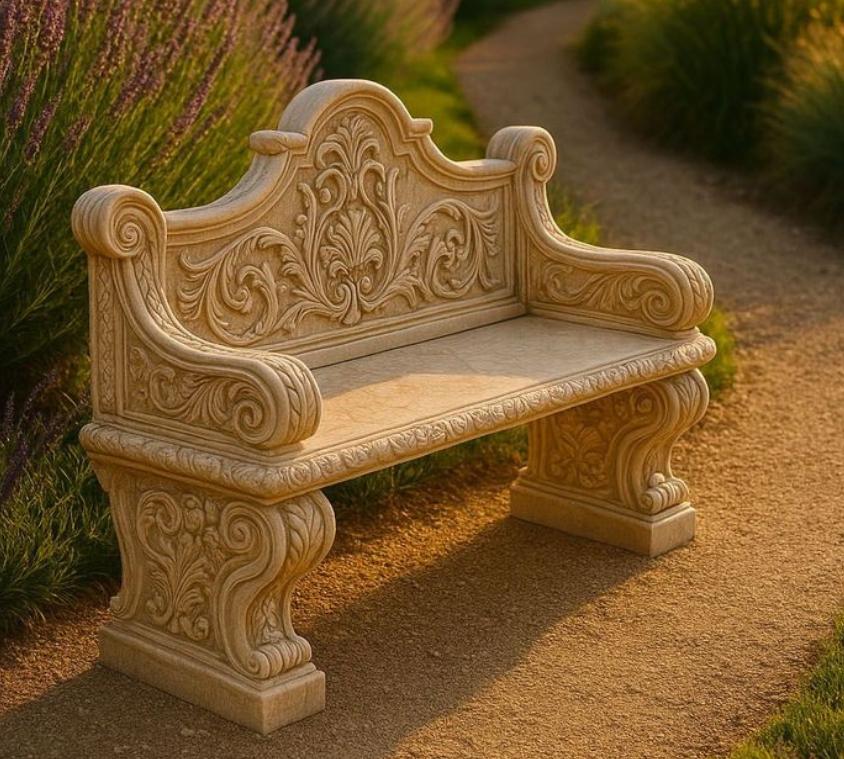 Heritage Beige Sandstone Royal Garden Seat