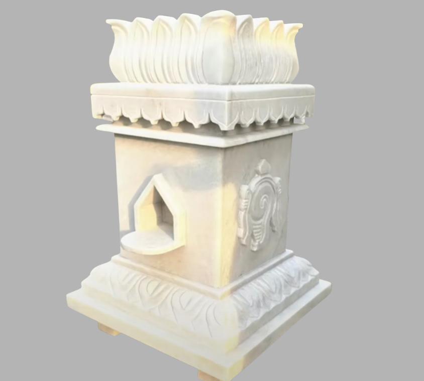 Heritage Jodhpur Red Sandstone Tulsi Pot