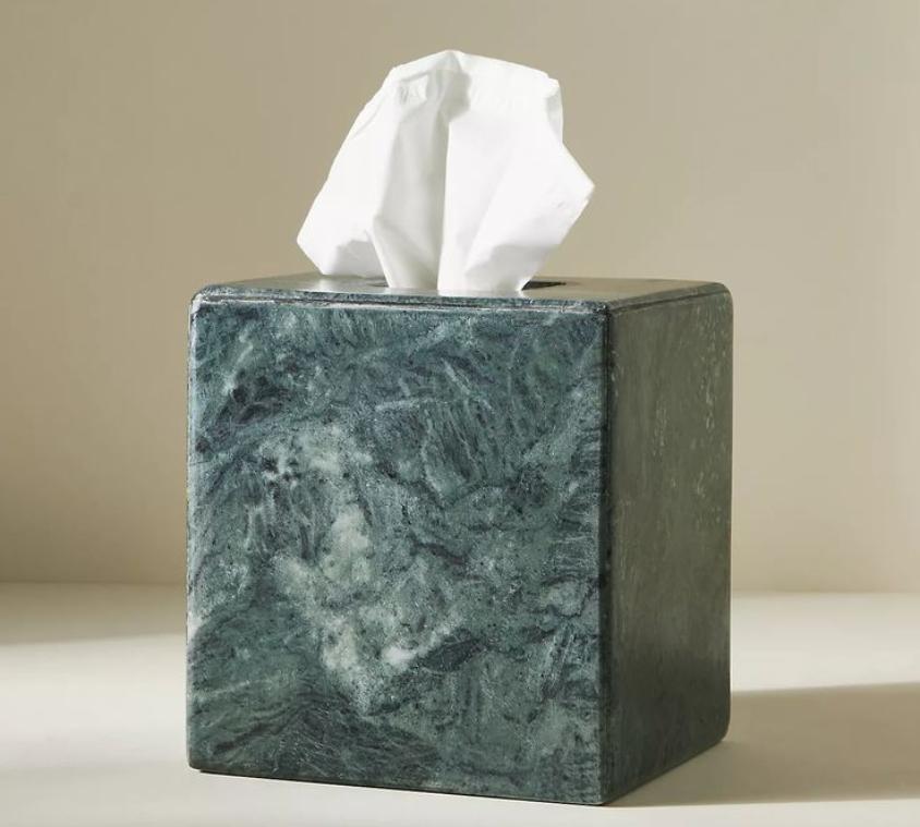 Marble Tissue Box Holder