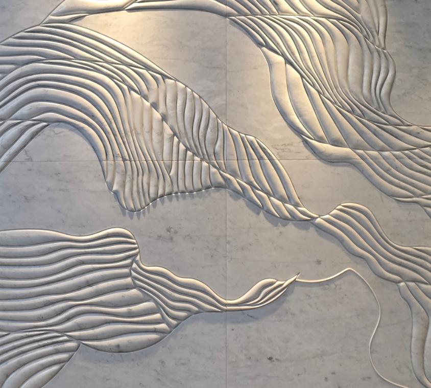Modern Wave Marble Wall Art