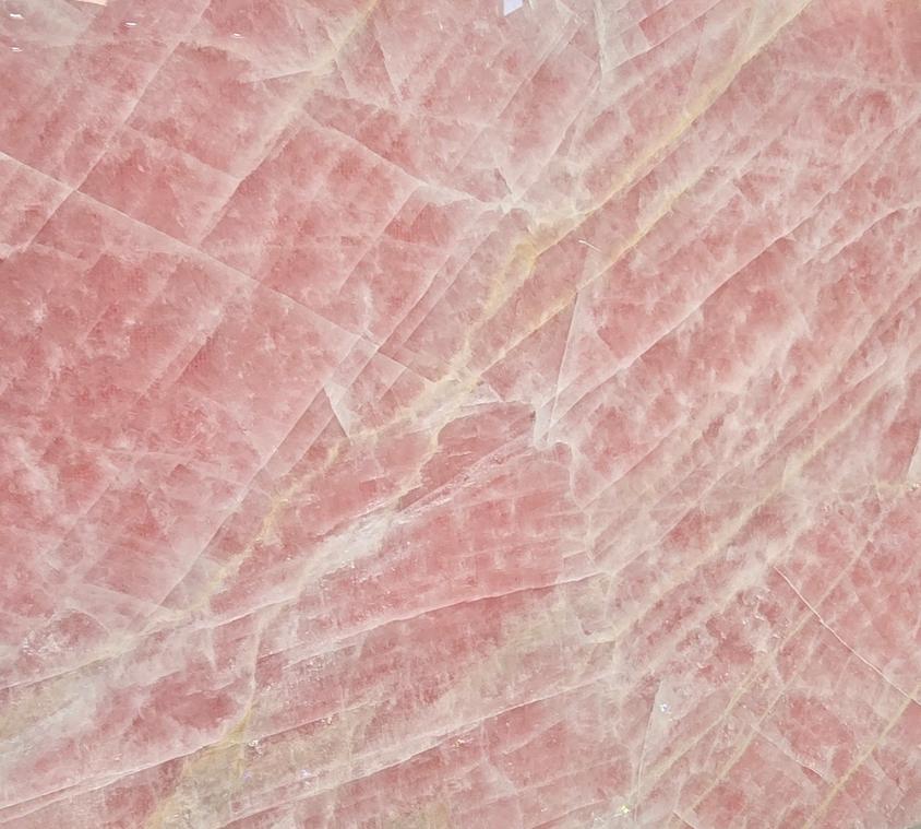 Rose Quartz Pink Crystal Slab