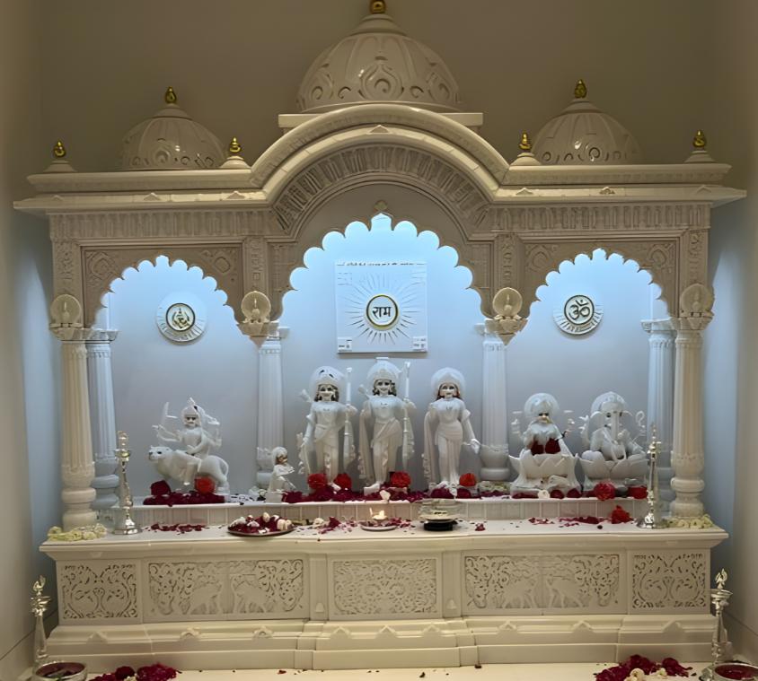 Traditional Ram Darbar Marble Temple