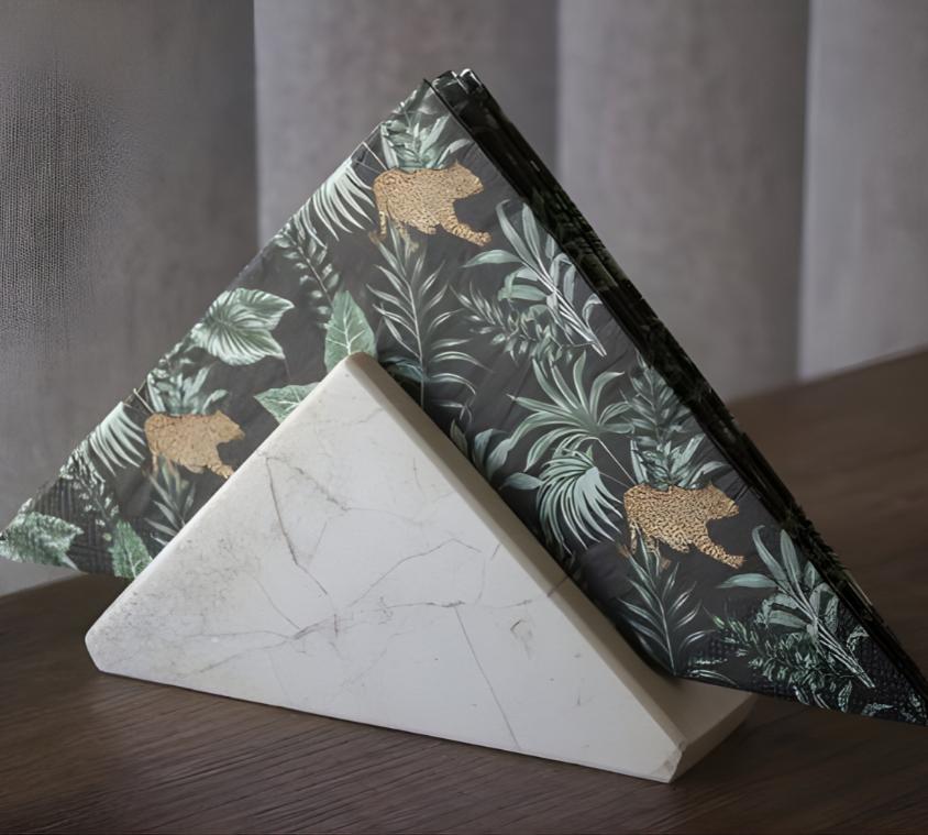 Triangle Marble Napkin Holder
