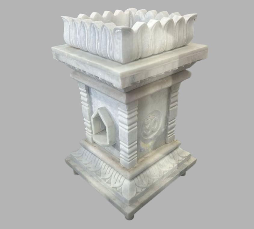 Rustic Jodhpur Sandstone Tulsi Pot