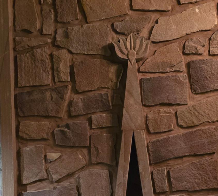 Traditional Sandstone Villa Elevation