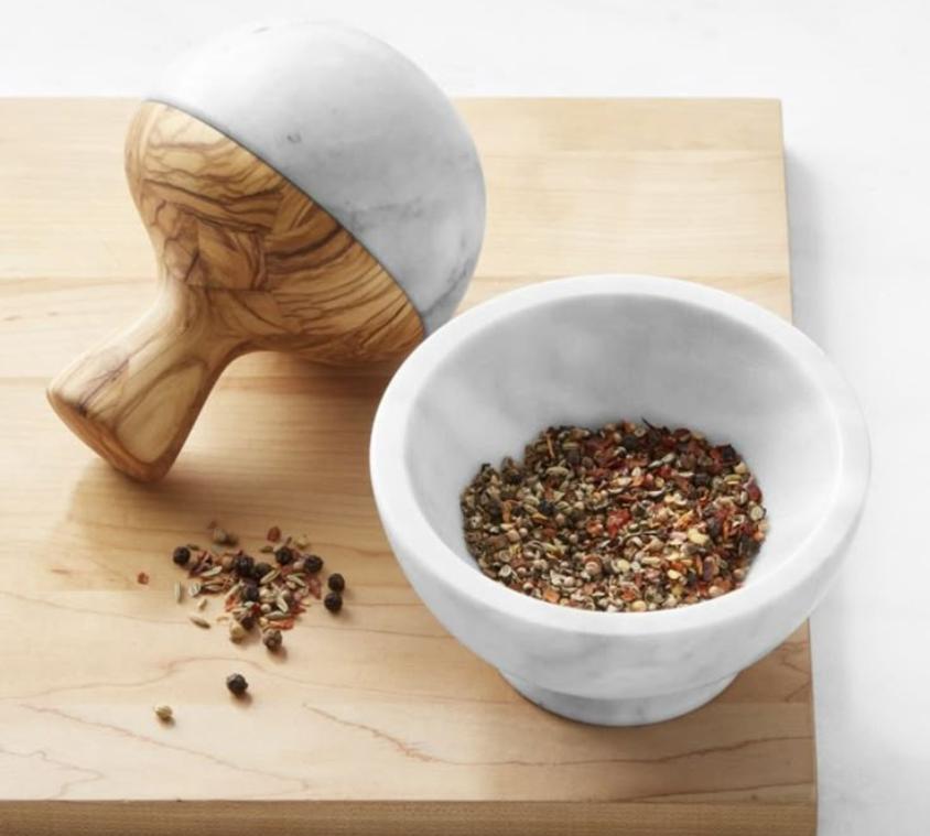 Wood & Marble Grinder Bowl