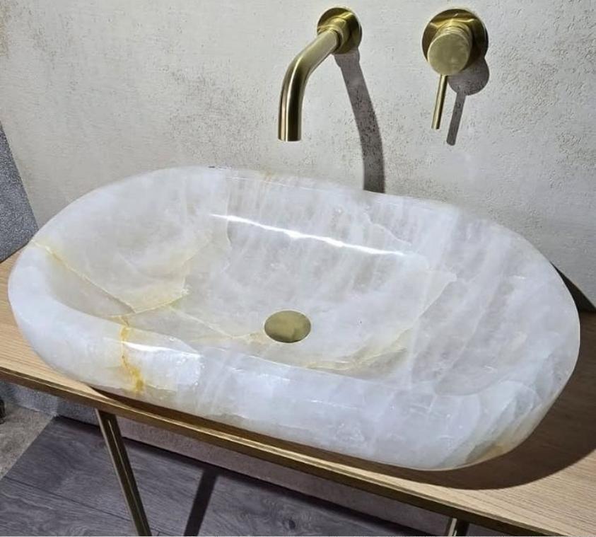 Ivory Marble Vanity Basin