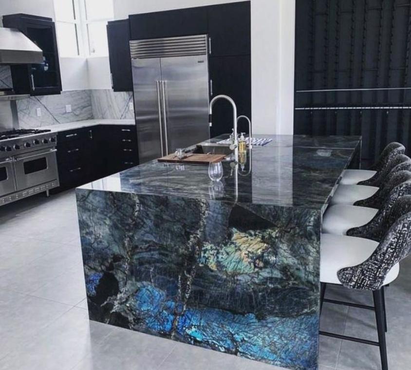 Contemporary Round Marble Dining Table